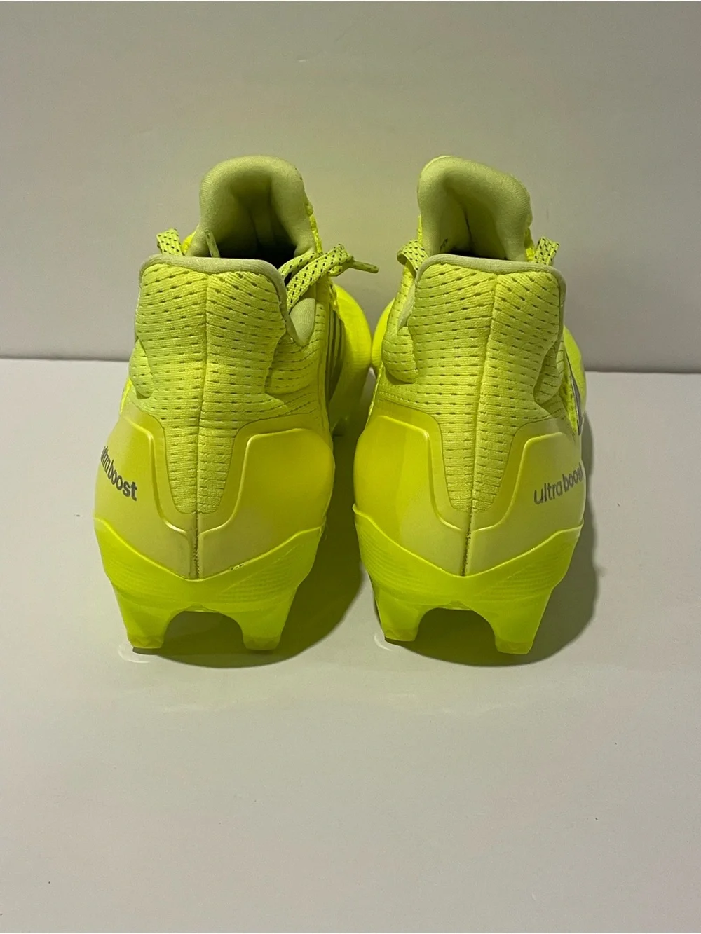 Adidas Ultra Boost Football Cleats 'Solar Yellow (JP7413) Sz: 9 / 11.5 / 13